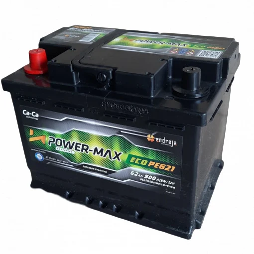 Power-Max Eco PE621 12V 62Ah L+